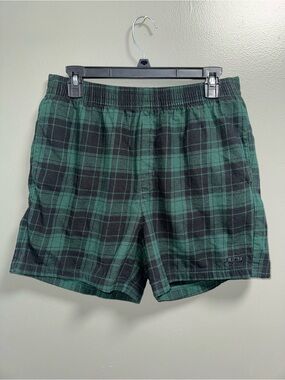 SKIMS Men’s Plaid Flannel Sleep Lounge Shorts Elastic Waist Size M